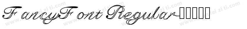 FancyFont Regular字体转换